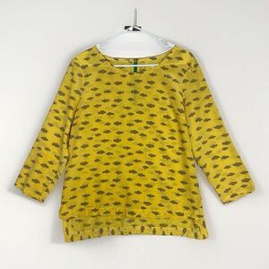 Maeve Yellow Patterned Blouse